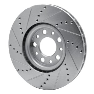 Chrysler 200 Brake Rotor (1) - Front Right - R1 Concepts - Drilled & Slotted - Silver - `13-`23